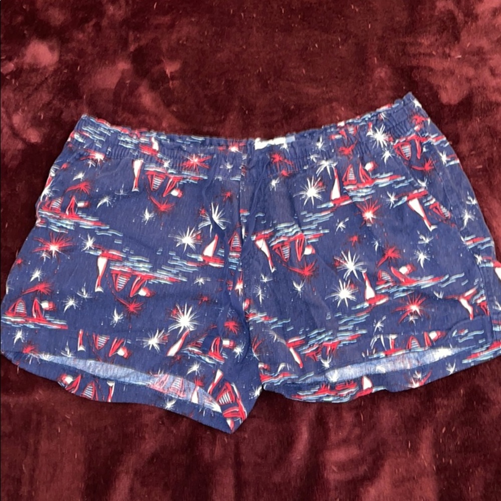 Linen/cotton shorts, size large